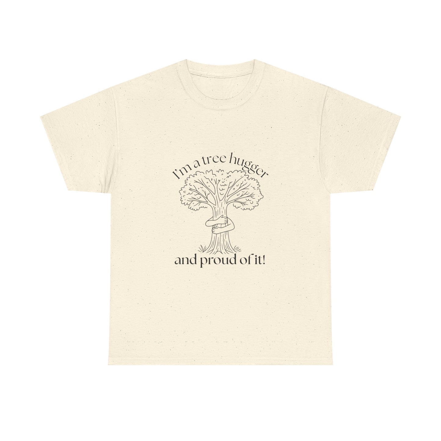 Eco-Friendly Tree Hugger Unisex Heavy Cotton Tee | Nature Lover Gift, Sustainable Fashion, Earth Day T-Shirt, Gift for Tree Huggers