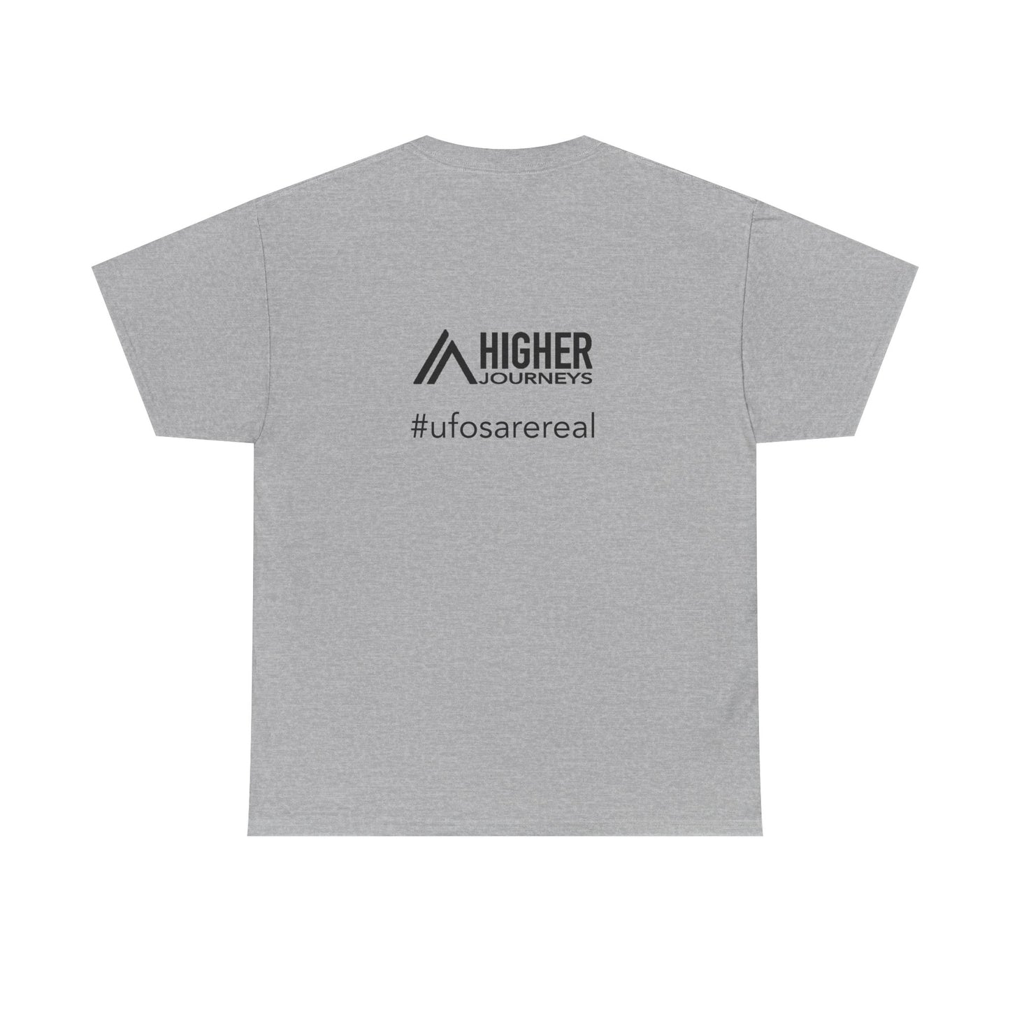 Breaking News: UFOs Are Real – Unisex Heavy Cotton Tee (White/Gray)