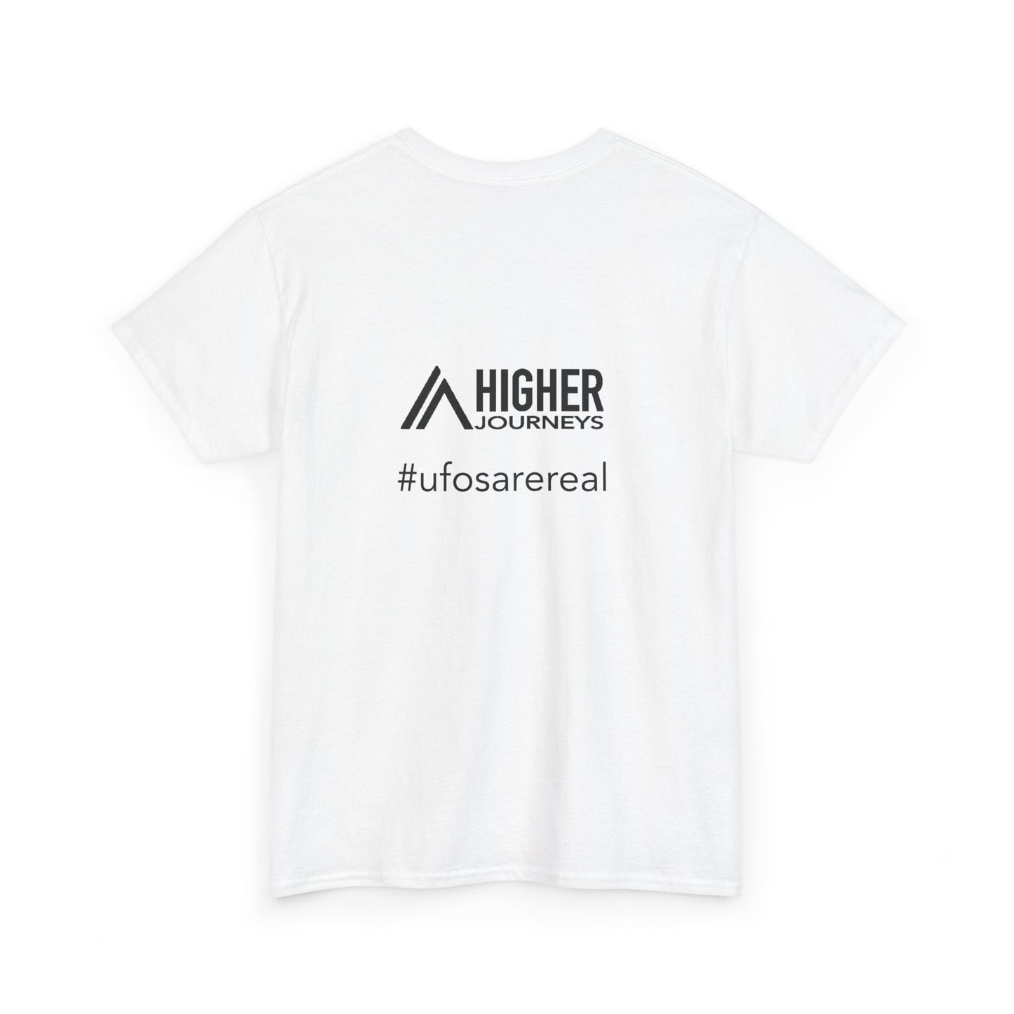 Breaking News: UFOs Are Real – Unisex Heavy Cotton Tee (White/Gray)