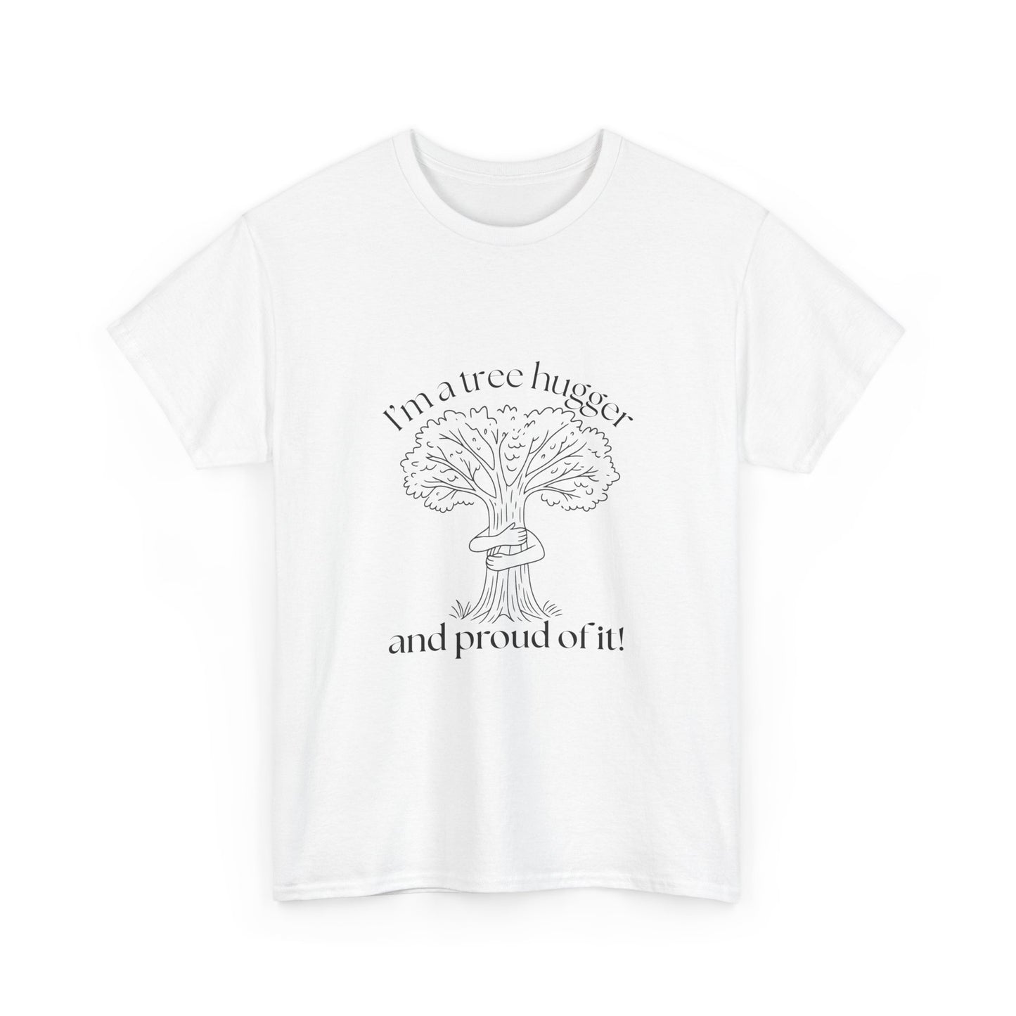 Eco-Friendly Tree Hugger Unisex Heavy Cotton Tee | Nature Lover Gift, Sustainable Fashion, Earth Day T-Shirt, Gift for Tree Huggers