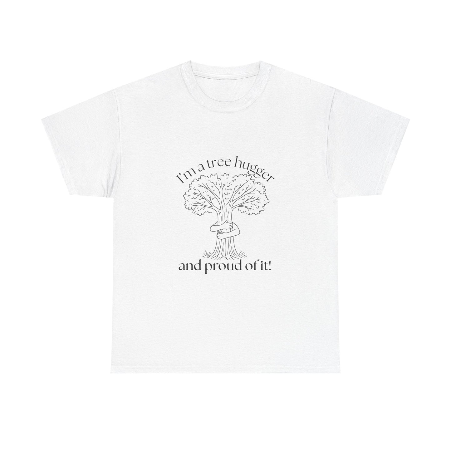 Eco-Friendly Tree Hugger Unisex Heavy Cotton Tee | Nature Lover Gift, Sustainable Fashion, Earth Day T-Shirt, Gift for Tree Huggers