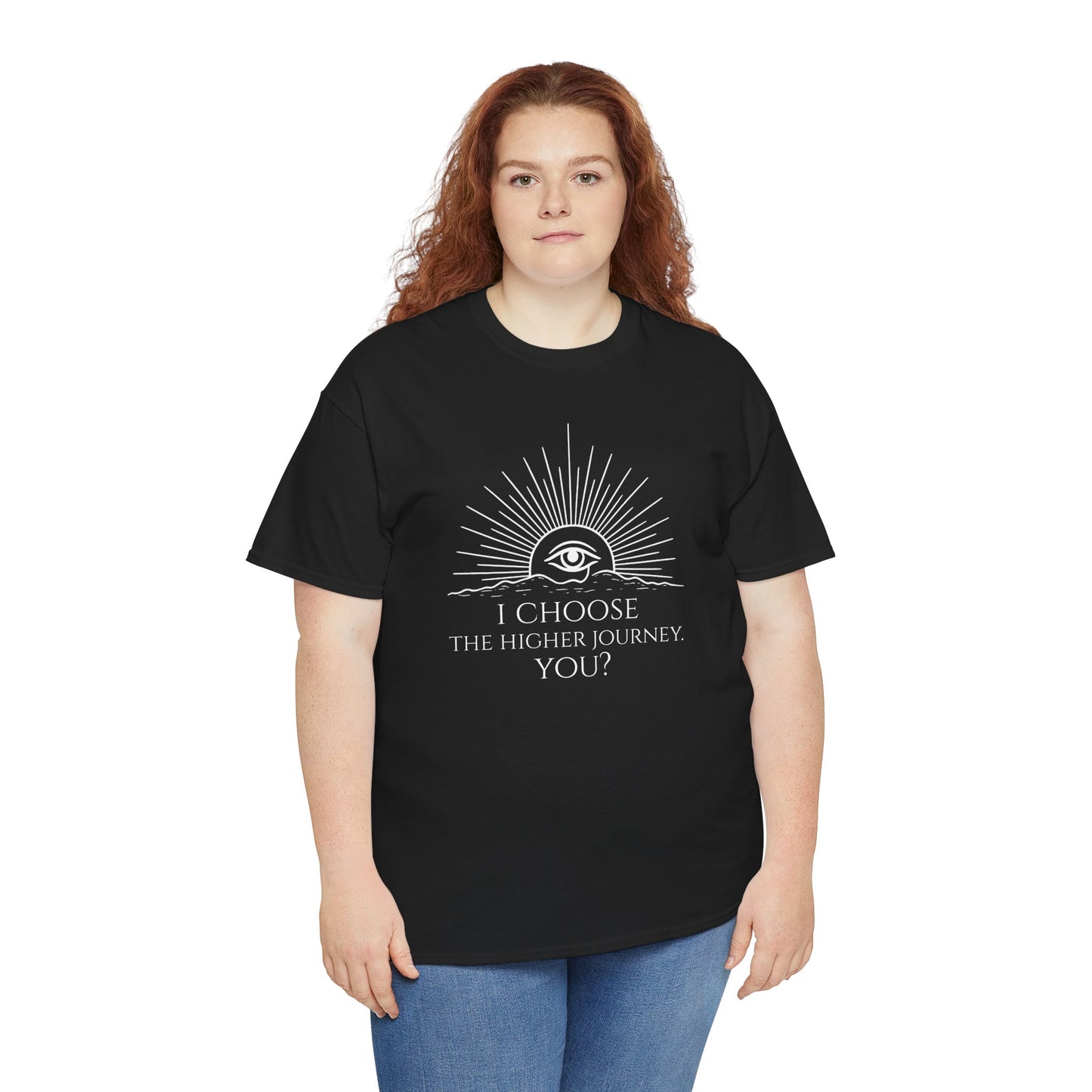 Higher Journey Unisex T-Shirt | I Choose the Higher Journey | Minimalist Spiritual T-Shirt for Conscious Living