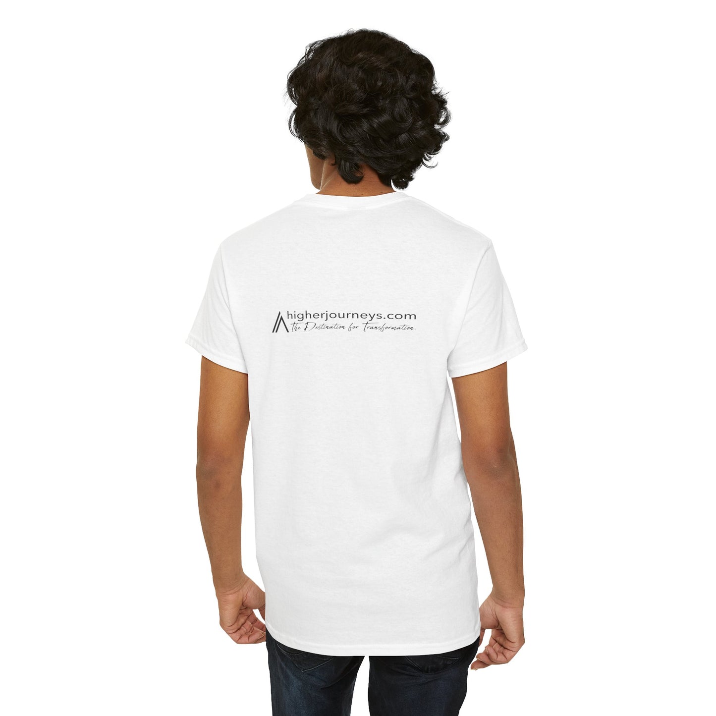 Higher Journey Unisex T-Shirt | I Choose the Higher Journey | Minimalist Spiritual T-Shirt for Conscious Living