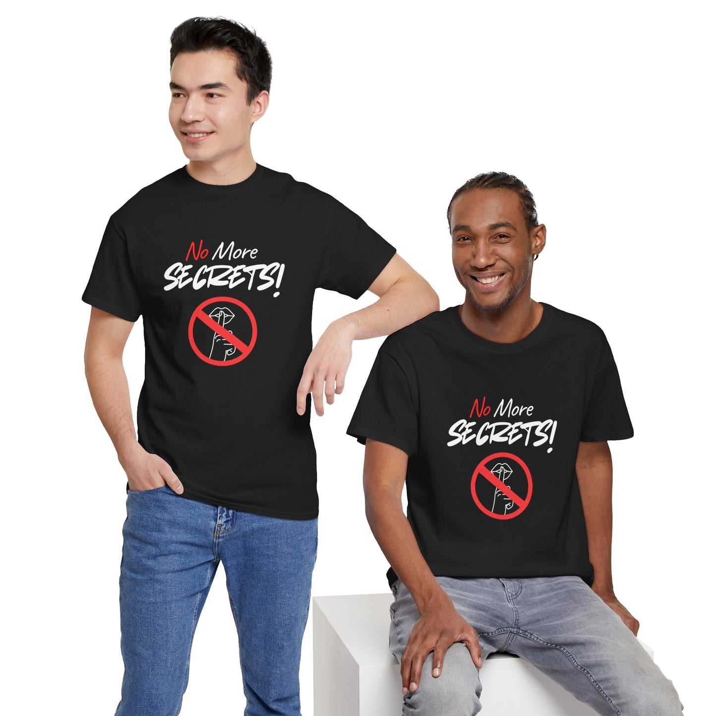 No More Secrets! Statement Tee | Unisex Crewneck, Truth Teller Gift, Relaxed Fit Tee, Gift for [...]