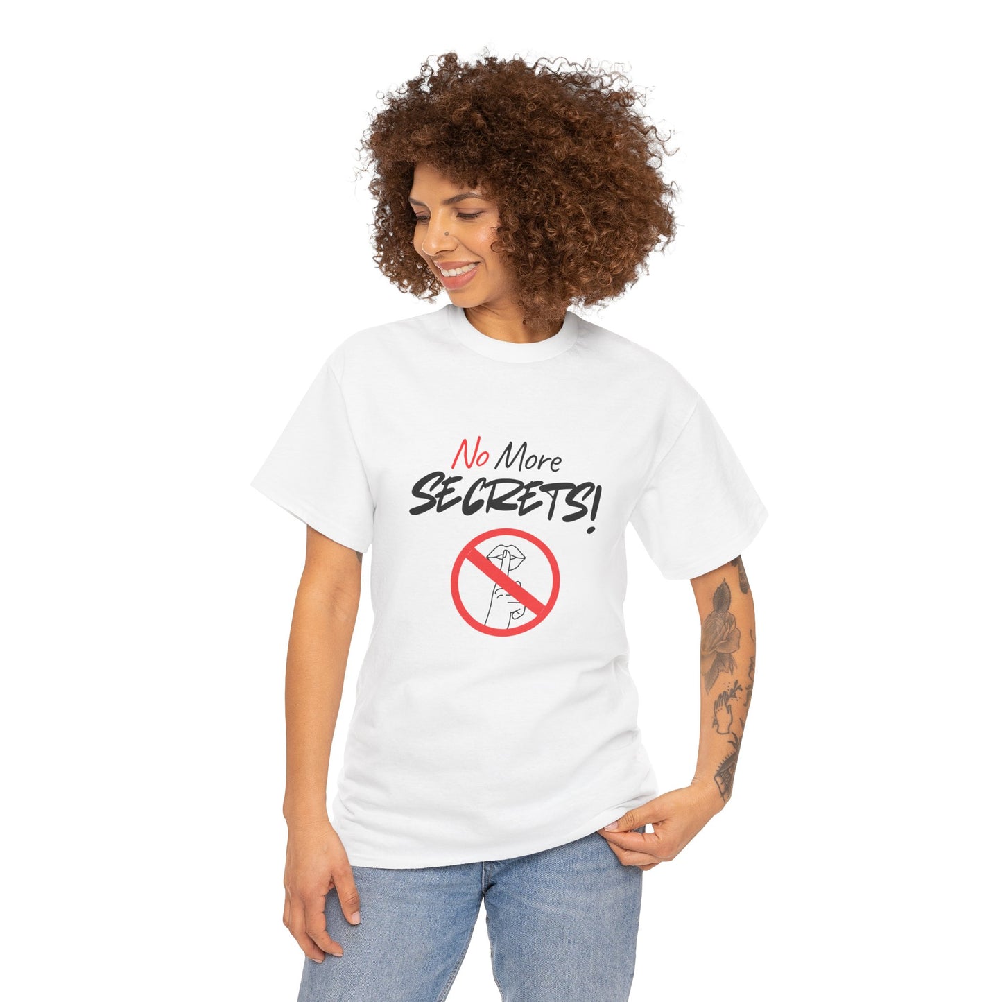 No More Secrets! Statement Tee | Unisex Crewneck, Truth Teller Gift, Relaxed Fit Tee, Gift for [...]