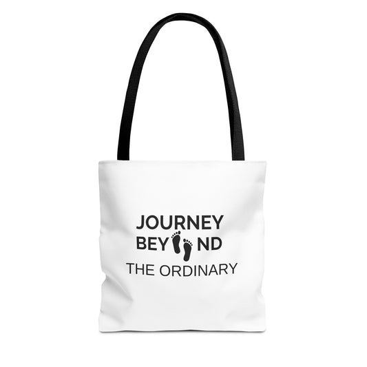Conscious Living Tote Bag | Journey Beyond the Ordinary - Yoga,Meditation, Beach