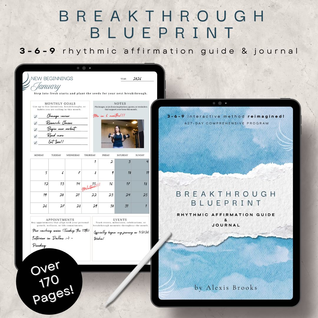 Breakthrough Blueprint: 3-6-9 Rhythmic Affirmation Guide & Journal ...